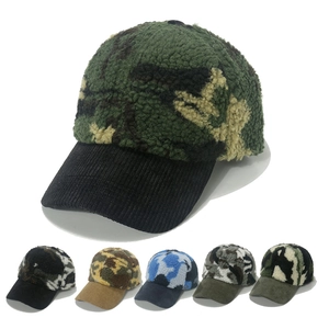 Berretto Da Baseball Mimetico Lana Di Agnello Sherpa Fleece Velluto A Coste Caldo Inverno Outdoor Per Uomo
