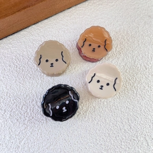 Cute cartoon puppy hair claws in four colors for girls, sweet mini side hair accessories
