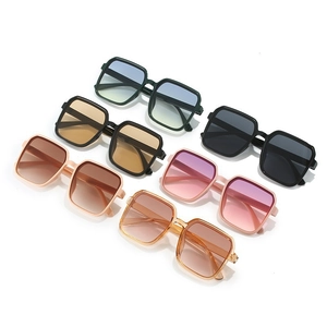 Classic square oversized sunglasses for women in six colors including black and tortoiseshell