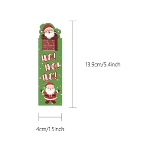 30pcs Christmas bookmarks with Santa Claus design and dimensions 13.9cm by 4cm for gifts