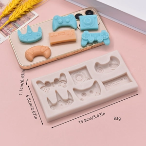 6-cavity game controller silicone mold for DIY baking and retro resin crafts