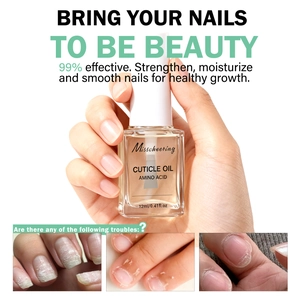Nail treatment oil with amino acids in 12ml glass bottle for damaged nails