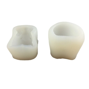 Set of 2 3D hamster silicone molds for DIY resin casting and soap making