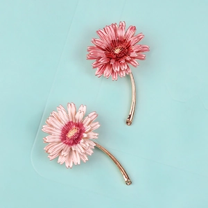 Enamel Alloy Brooches Pin Animal Floral Panda Elephant Daisy Cherry Rhinestone Inlaid Suit Accessories Men Women