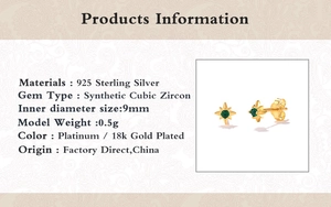 Macro detail of S925 sterling silver star earring with brilliant synthetic zircon stone
