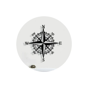 Vintage black metal nautical compass wall art decor for home interior hanging display