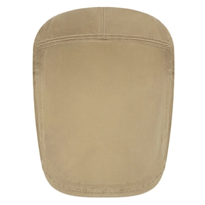 Casquette gavroche classique en coton sergé kaki style vintage avec coutures fines