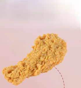 Modello realistico in PVC di coscia di pollo fritto per artigianato fai-da-te