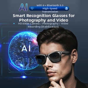Smart cat-eye sunglasses featuring an 800W pixel camera and high-speed WiFi 4 connectivity