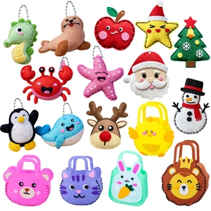 DIY Kindernähen Bastelspielzeug Vliesfilz Meerestier Weihnachten Handtasche Pädagogisches Material Kindergarten Mädchen Geschenk