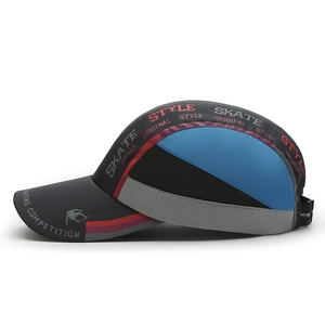 Outdoor quick-dry baseball cap with colorful patchwork design and Skate Style prints