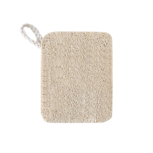 Natural loofah sponge brush with cotton hanging rope for kitchen or body cleaning