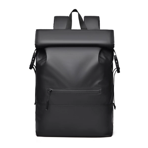 Roll Top Backpack Waterproof Oxford Cloth Laptop Compartment Urban Commuter Sports Travel Bag For Men Women Minimalist