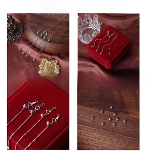 Adjustable S925 sterling silver heart-shaped extension chain for DIY pearl jewelry