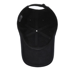 Black distressed vintage baseball cap made of 100% cotton with an adjustable back strap