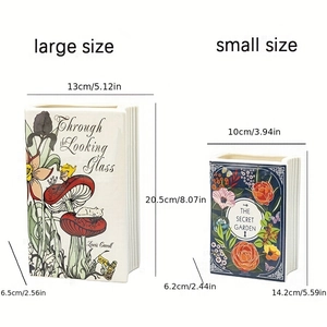Creative book-shaped ceramic vases in large and small sizes for home tabletop decoration
