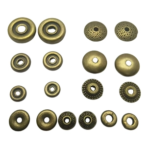 Antique bronze wheel spacer beads for DIY jewelry making in various vintage styles