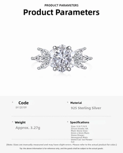 Detailed close-up showing ice flower cut hexagon zircon on S925 sterling silver ring