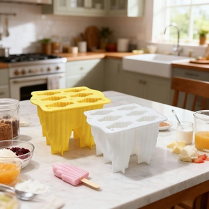 Moule à glace en silicone à 6 trous avec design cactus pour glaces artisanales