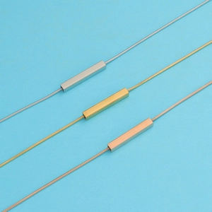 Minimalist rectangular tube pendant necklaces in silver, gold, and rose gold finishes