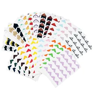 DIY colorful adhesive photo corner stickers in 27 assorted patterns and kraft paper styles
