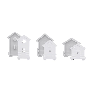 DIY silicone house molds with anchor and heart patterns for resin casting and home decor