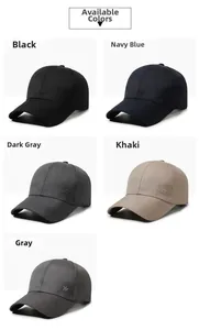 Détails des casquettes de baseball structurées en cinq couleurs avec broderie YS latérale