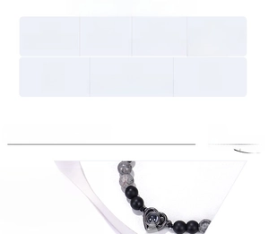 Detailed size guide for 6mm natural stone beads heart bracelet with 17-30cm adjustable cord