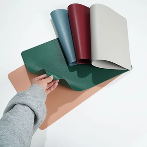 Nordic faux leather placemats in multiple colors shown for flexibility and texture