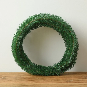 Artificial Christmas Garland Dense Green PVC Pine Needle Rattan Long Flexible DIY Styling Holiday Home Decor