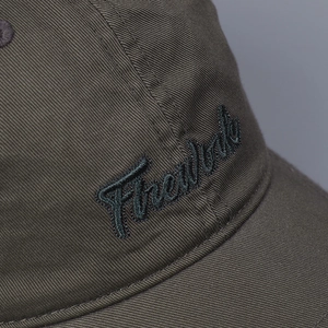 Berretto da baseball in tela verde oliva con ricamo 3D Freedom e trama in twill di cotone