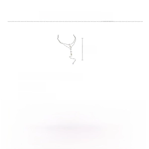 Detail view of double-layer stainless steel star necklace with material specifications