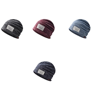 Versatile knitted slouchy beanie hats for men and women in four assorted colors