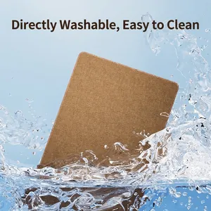 Tapis de grattage pour chat en sisal marron lavable avec effet de jet d'eau pur