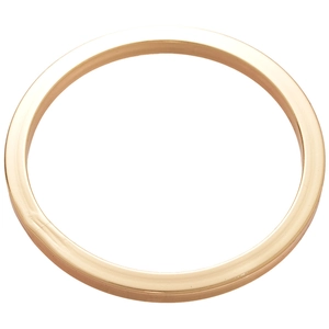 Minimalist glossy gold resin ring with a geometric polished surface and vintage design