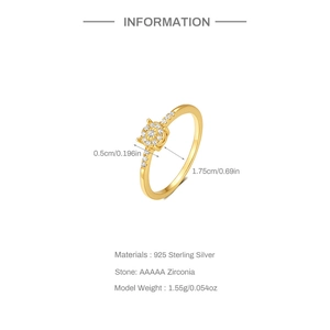Detailed size specifications and weight info for the S925 silver lace heart ring