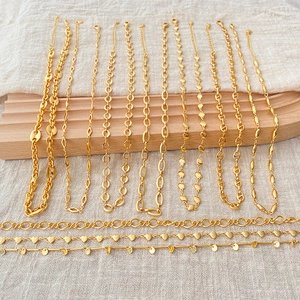 18K Gold Plated Copper Chain Necklace Minimalist Versatile Clavicle Choker For Women Elegant Fashion Jewelry