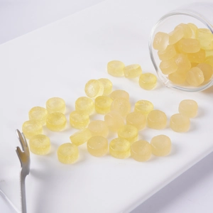 Miniature radish cubes for DIY dollhouse food, pale yellow semi-transparent resin pieces