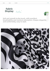 Detailed macro view of zebra and leopard print chiffon scarf fabric with soft texture