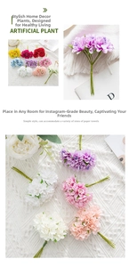 Detailed view of colorful artificial silk flower bouquets for wedding and home decoration