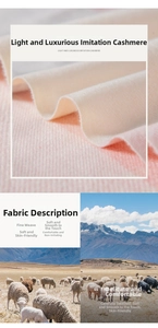 Close-up of soft cashmere-like fabric showing fine texture and skin-friendly weave