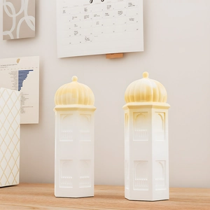 European castle silicone mold set for DIY resin ornaments and scented candle making