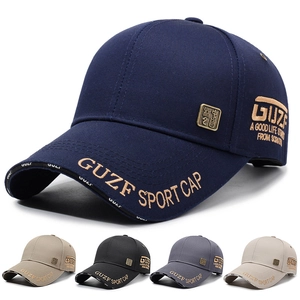 Casquette De Baseball En Coton Avec Lettres Brodées Protection Solaire Réglable Chapeau Sport Loisirs Homme Femme