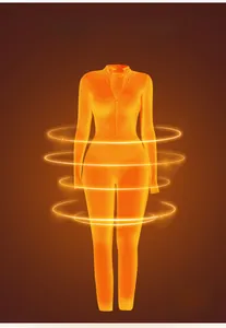 Thermal bodysuit featuring heat-trapping technology and sleek long-sleeved athletic fit