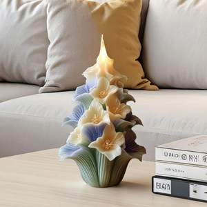 3D Boeket Bloem Kaars Vorm Siliconen DIY Handgemaakte Geurkaars Zeep Aroma Steen Maken Gereedschap Ambacht