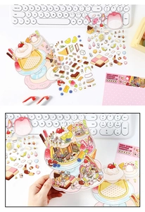 Detail of Infeel.Me 2.5D Japanese dessert shop deco stickers for creative DIY scrapbooking