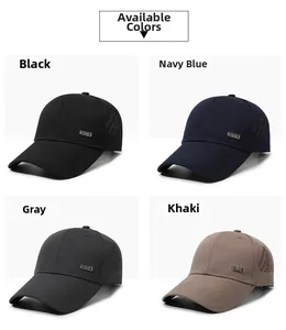 Detail of breathable laser-cut holes and metal sports logo on men's mesh baseball caps