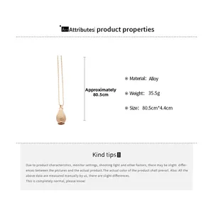 Spécifications du produit pour le collier avec pendentif bouteille en métal vintage