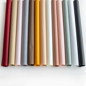Pearlescent tissue paper rolls in multiple colors for floral and gift wrapping