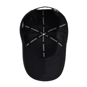 Casquette de baseball noire pour homme avec flèches brodées et boucle ajustable